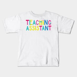 Teaching Assistant Gift Idea Cute Back to School Kids T-Shirt